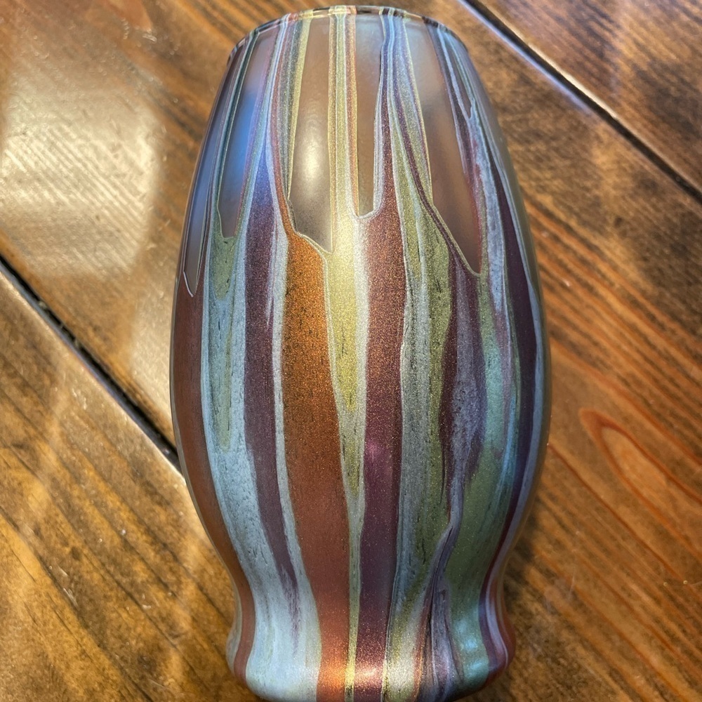 Handmade acrylic pour vase NEW - Picture 4 of 5